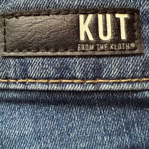 KUT FROM THE KLOTHπ Kelsey Mid-Rise Slim Bootcut Jeans π Raw Hem + Button Deta - Picture 12 of 16